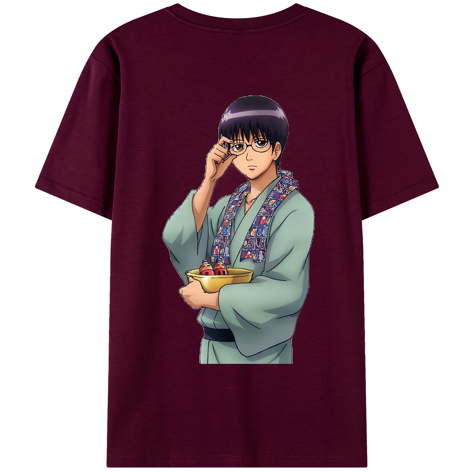 （画像用） ぎんたま 坂田銀時（さかたぎんとき） 神楽 志村新八（しむら しんぱち） GINTAMA Sakata Gintoki Kagura Shimura Shinpachi レディース半袖Tシャツ(バックプリント)